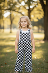 Black & white checker printed jumpsuit. (Shirt not included) SR102321-AMY