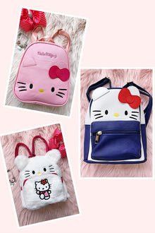  Kitty mini back pack, Available in 3 designs.
