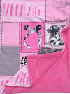 50" x 60" Yeehaw, coquette /western printed throw blanket. BL111305-50*60inches