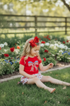 Embroidered Patriotic applique ted t-shirt and shorts. GSSO120201-Jean
