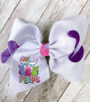 Double layer Easter bunny printed hair bows. 4PCS/$10.00