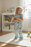 Chicken & floral printed girls jumpsuit. PNG50817 JEAN