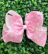 5" Multi printed hair bows with moon stitch trim. 4pcs/$10.50 2026-A