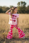 Howdy Ya'll" Western printed girls 2 piece set. GSPO103003-JEAN
