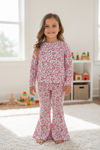 Multi-printed girls 2 piece set. OFG60472 Jean