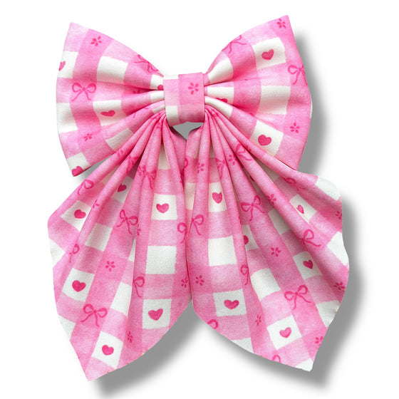 Valentine's alligator clip coquette hair bows. 4pcs/$10.00