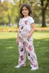 Cartoon character printed girls jumpsuit. SR102320-AMY
