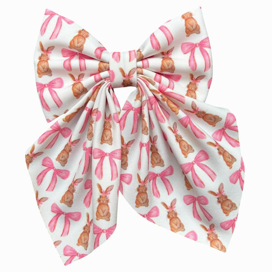 Easter printed coquette hairbows with alligator clip.(4PCS/$10.00) BW-2025-1