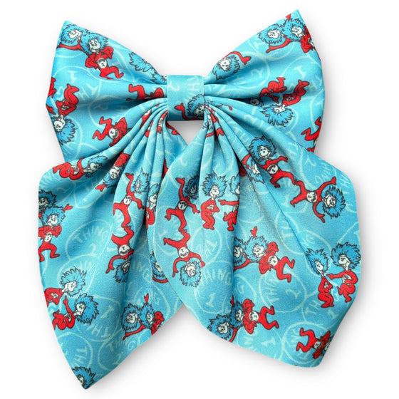 Dr.Seu** Character printed coquette hair bows. BW-2025-3