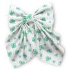 Floral printed coquette hair bows w/alligator clip.(4PCS/$10.00  BW-2025-4