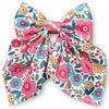 Floral printed coquette hair bows w/alligator clip.(4PCS/$10.00  BW-2025-4