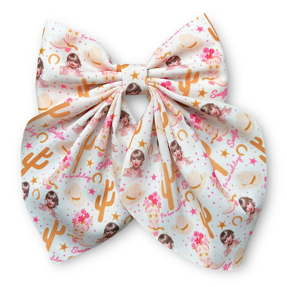 Swifti* printed coquette hair bows. (4PCS/$10.00)BW-2025-6