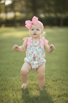 🌸Easter bunny /floral baby romper. RPG50209 AMY