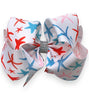 Seashell printed double layer hair bows. (4pcs/$10.00) BW-DSG-957