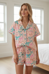 Coquette bow & Easter bunny printed woman pajamas. PJW60014 SOL