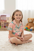 Coquette Easter bunny printed girls pajamas. PJG60055 SOL
