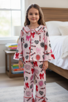 XOXOXO Multi color coquette bow & concho printed pajamas. GLP121001-JEAN
