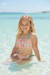 Coral floral tiered top and bottoms. SWG60089 AMY