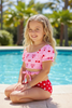 Cherry printed crop top & high polka dot bottoms. SWG60076 JEAN