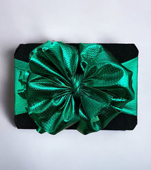  Metallic Dark green baby to toddler headband. 2pcs/$10.00 F-DLH2441K