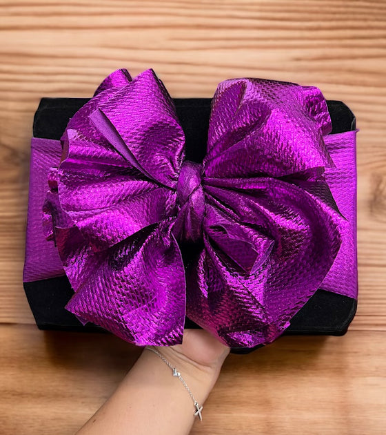 Metallic purple baby to toddler headband. 2pcs/$10.00 F-DLH2442K