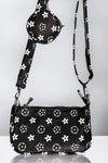 Black star printed crossbody purse. BBG60152004 M