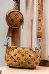 Khaki star printed crossbody purse. BBG60152006 M