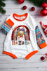 Ho ho ho Santa printed boys baby onesie.LR050405-LOI