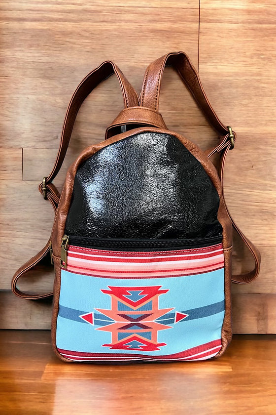 Girls & women mini aztec printed backpack. BBG65153006 S