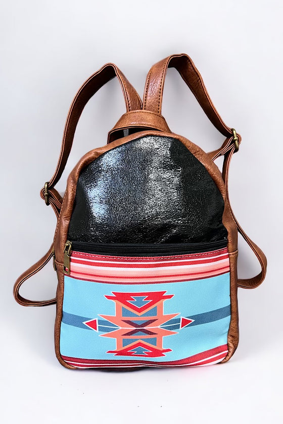 Girls & women mini aztec printed backpack. BBG65153006 S