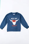 Not my first rodeo" navy blue graphic sweatshirt. TPB25133020 JEANN
