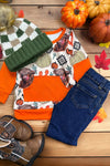 Highland cow/ fall printed boys sweatshirt. BT050409-sol