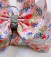 6.5 Geese printed -rhinestone alligator hair bow. 4pcs/$10.00  BW-DSG-5105