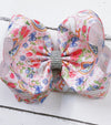 6.5 Geese printed -rhinestone alligator hair bow. 4pcs/$10.00  BW-DSG-5105