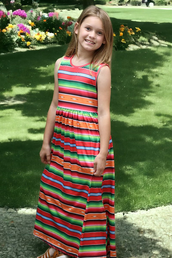 serape maxi dress Sleeveless Serape Maxi Dress Large