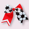 7" Wide 7" Height , Soccer cheer hair bows.(4PCS/$10.00)  BW-DSG-B18