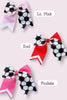 7" Wide 7" Height , Soccer cheer hair bows.(4PCS/$10.00)  BW-DSG-B18