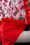 Western/Christmas printed car seat cover w/red ruffle trim ZYTG65153001