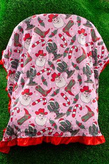  Western/Christmas printed infant baby blanket. (35"by35") BKG65153007 M
