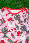 Western/Christmas printed infant gown. PJG65153004
