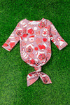 Sweet Christmas printed baby gown. PJG50133003