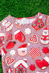 Sweet Christmas printed baby gown. PJG50133003