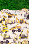 Construction printed infant gown. PJB65153010 M