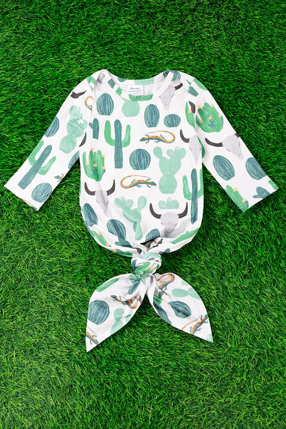 Succulent printed infant gown. PJB65153011 M