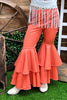 Orange double layer extra wide bell bottoms. PNG25153109-JEANN