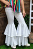 White double layer extra wide bell bottoms. PNG25153104 loi