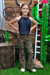 Animal spotted denim jeans with a bootcut flare. PNG65153029 loi