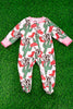 Red cowgirl hat & cactus printed baby onesie with zipper. RPG65113047-WEN