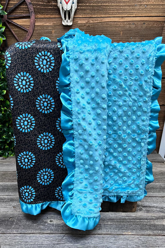 Concho & animal print baby blanket (35" by 35") BKB25153010 M