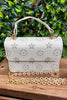 White star printed crossbody with chain. BBG25153074 S